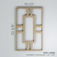 thumbnail image 3 of Ekena Millwork 15 1/2"W x 23 3/8"H x 1/4"T Large Hastings Decorative Fretwork Wood Wall Panels, Hickory, 3 of 18