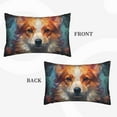 thumbnail image 2 of Gukieu Cartoon Pattern Corgi Print Plush Pillow Cover, Hidden Zipper Pillow Protector without Pillow Core, Suitable for Bedroom, Office, Car Decoration-16"x24", 2 of 6