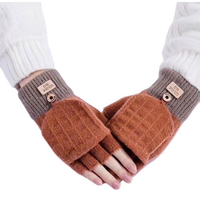 yingyy Gants Thermiques Femmes Gants d'Hiver Femmes en Polyester Gants à Porter comme Montré