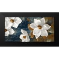 thumbnail image 2 of Loreth, Lanie 14x9 Black Modern Framed Museum Art Print Titled - Magnolia Aglow Navy I, 2 of 5