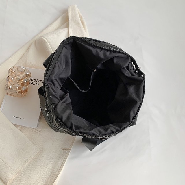 Bolsa bandolera informal acolchado para mujer de mano de algodón sólido acolchado para el trabajo escolar Sywqhk Para Estrenar