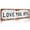 1 Pack--4, variant on Love You Bye Vintage Metal Wall Sign, Love You Bye Sign Above Door, 4 x 16 Inches Aluminu Housewarming Gift to Express Warm for Home Bedroom Living Room Office Bar Cafe(1Pack)