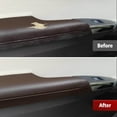 thumbnail image 3 of KBH Front Door Panel Armrest Cover Replacement for Toyota Avalon 2013-2018, Anti-Scratch Leather Arm Rest Skin Upholstery, 1 Pair, Brown (Leather Part Only), 3 of 7