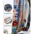 thumbnail image 3 of Easter Bunny Blackout Curtains for Bedroom Living Room Darkening Curtains 90 Inch Grey Rabbit Spring Flowers Vintage Country Plants Black Out Window Curtain Privacy Window Treatment Drapes 52"x90"x2, 3 of 9