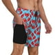 thumbnail image 2 of Balery Cartoon Crabs Bañador para hombre, shorts de playa de secado rápido con entrepierna y forro de compresión-3X-Large, 2 of 6