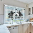 thumbnail image 5 of Camper Kitchen Curtains RV Window Curtains Over Sink Set of 2, Camping Tent Bear with Lantern Vintage Rod Pocket Short Tier Curtains for Kitchen, Farmhouse Small Kitchen Decor (26x36 Inch), 5 of 6