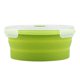 thumbnail image 1 of 800ml Round Silicone Bento Box, Foldable, Microwaveable (Light Green), 1 of 4