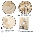 thumbnail image 3 of Designart "Beige Oak Tree Solitude VI" Tree Oak Floater Framed Wall Decor, 3 of 5