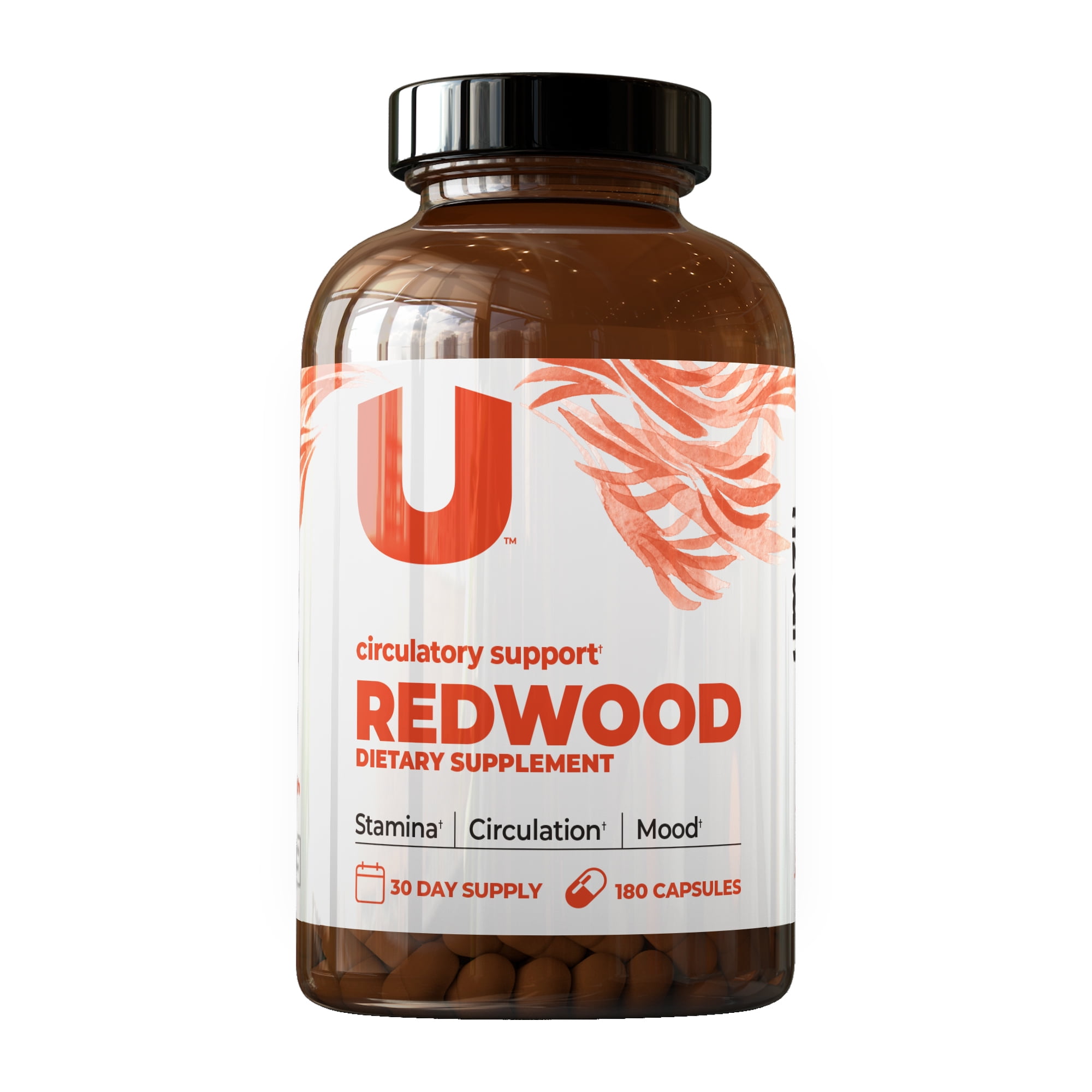 UMZU Redwood Nitric Oxide Booster for Circulation, Stamina, Energy, and