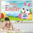 thumbnail image 5 of Easter Clearance 2024! CWCWFHZH Easter Banner Holiday Decorations Eggs Bunny Banner Cloth Holiday Party Photo Background, 5 of 5