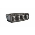 thumbnail image 1 of J.W. Speaker Warning Light 1603811 Model 793; 6 Inch x 2 Inch Rectangular; Bar Style; Short Bracket Pedestal Mount; LED Keep Out Zone Light; Clear Lens; Red Stripe Line; 48-110 Volt Wired; Single, 1 of 1