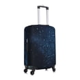 thumbnail image 3 of Uemuo Blue Glitter Retro Printed Washable Luggage Cover - Fashion Suitcase Protector Fits 18-32 Inch Luggage -, 3 of 9