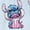Blue, variant on Lilo and Stitch Girls Snug-Fit Short Sleeve Top and Pant Pajama, Sizes 4-10