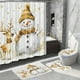 thumbnail image 5 of Accesorios de baño Cortina de ducha navideña Cortina de Papá Noel Fondo Tela colgante Juego de baño Juego de baño de poliéster, 5 of 6