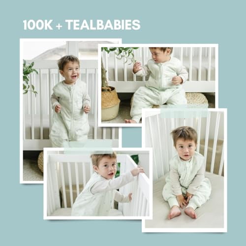 Tealbee Dreamsuit - Bamboo Sleep Sack with Legs - (1.5 Tog) Seashell 12m-2t