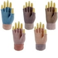 thumbnail image 4 of Cavosen Womens Gloves Winter Fingerless Warm Soft Knit Fleece Half Finger Touchscreen Gloves Convertible Comfortable Mittens Cold Protection Outdoor Cold Weather Running Walking, 4 of 5