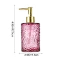 thumbnail image 3 of Weloille 3D Textured Liquid Dispenser Bottle 1 Piece, Leak-Proof Refillable Travel Size Container, BPA-Free Food-Grade Lotion Shampoo Bottle for Travel, Bathroom & Daily Use, 3 of 6