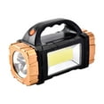 thumbnail image 1 of Almencla Solar Powered Xpe LED Flashlight Mini Flashlight for Climbing Travel Working Gold, 1 of 8