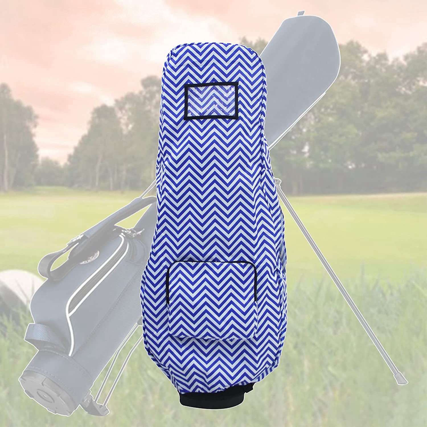 Waterproof Golf Bag Rain Cover, Golf Bag Rain Cover with Hood, Golf Cart, Golf Club Protection B