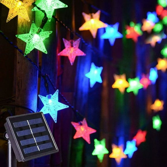 Solar Garden Lights Solar String Lights, Cool White Solar Garden Lights Waterproof Outdoor Patio Lights for Fence Gazebo Garland