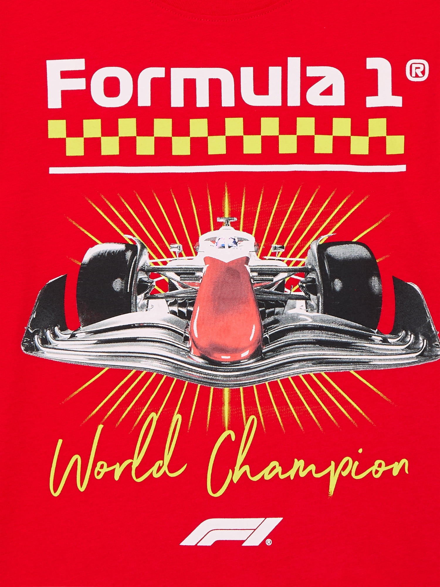 Formula 1 Racing Boys Graphic Tee with Short Sleeves, Sizes 4-18
