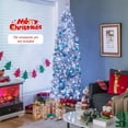 thumbnail image 3 of Gymax 7ft Pre-Lit Artificial Christmas Tree Hinged Slim Pencil Xmas Tree w/ LED Lights, 3 of 10
