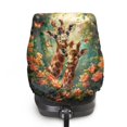 thumbnail image 2 of KUIFORTI Baby Car Seat Cover, Lightweight Car Seat Sunshade Cover, Heat & Sun Seat Reflector to Maintain a Cool Temperature for Baby, Toddler Car Accessories, Giraffe, 2 of 7