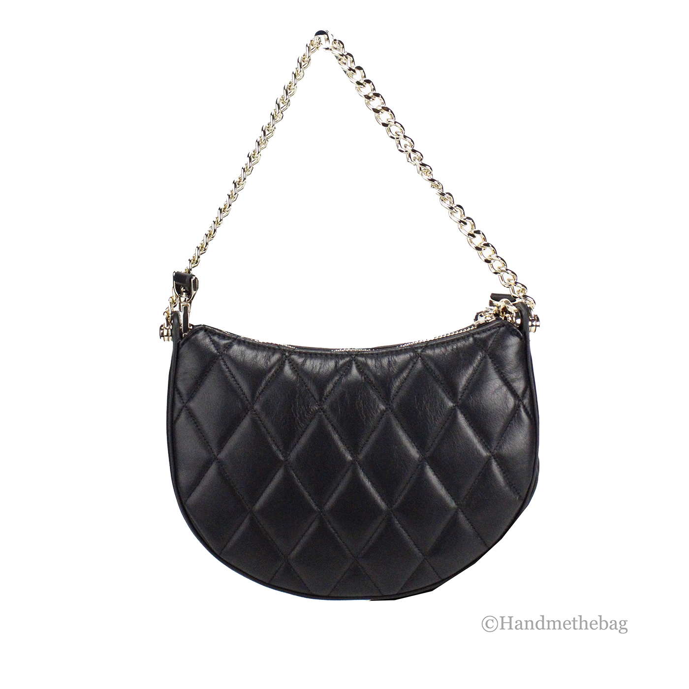 Kate Spade Kate Spade Carey Small Black Quilted Leather Zip Top Crossbody Women's Bag