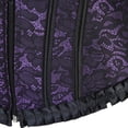 thumbnail image 5 of Womens Corset Top Bustier Tops For Women Plus Size Corset Renaissance Corset Top Purple 2XL, 5 of 5