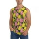 thumbnail image 1 of Fotbe Tulips Flowers Men's Camiseta sin Mangas Estampada para Hombres, Playera Casual para Gimnasio, Entrenamiento, Playa-Large, 1 of 7