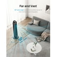 thumbnail image 4 of DREO 36" Tower Fans for Home, 90° Oscillating Fan, 24 Ft/s High Velocity, Standing Fan with Remote Control, LED Display, 4 Speeds, 4 Modes, 8H Timer, Quiet for Bedroom, Office, 4 of 7