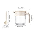 thumbnail image 3 of Fiudx Ofertas relámpago Frascos de vidrio para especias, 250 ml, frascos para especias, mini frascos para almacenar condimentos con tapas abatibles y para pimientos y chiles salados en la cocina, 3 of 7