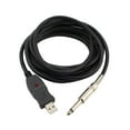 thumbnail image 1 of Milaget 9.8ft Guitar Bass 6.5mm Jack To USB Link Connection Instrument Cable Adapter, 1 of 7