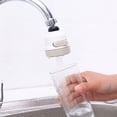 thumbnail image 2 of 360° Rotatable Aerator Water Saving Kitchen Tap Head High Pressure Sink Sprayer Head - Tap 3 Modes Adjustment, 2 of 7