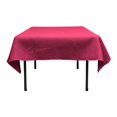 thumbnail image 1 of LA Linen TCBurlap52x52-Nappe en Toile de Jute Naturelle Teintée Carrée&44; Fuchsia - 52 x 52 Po, 1 of 4