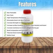 Simwool Rigidizer - Coating for Ceramic Fiber Blanket - 1/2 Gallon