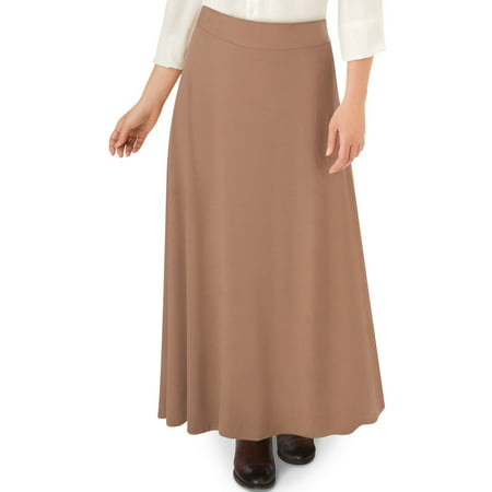 Collections Etc. - Women's Faux Suede A-Line Skirt, Xx-Large Plus ...
