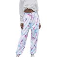 thumbnail image 6 of Hunpta Women's Pants Active Elastic Waist Baggy Tie-Dye Sweatpants Joggers Lounge Pants, 6 of 9