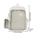 thumbnail image 2 of Hzzsbu Ita Bag Clear Backpack Heavy Duty PVC Transparent Backpack Multiple Pockets Bookbag for Concert Work Security Travel Festival, 2 of 7