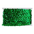 thumbnail image 2 of Belagio 5/8" Wide x 25 Yards, Zig Zag Emerald Sequin Trim, 1 Bolt, 2 of 3
