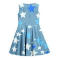 thumbnail image 5 of Cethrio Girls Casual Dresses, Dancewear A-Line Sleeveless Party Summer Dresses Sky Blue Size 7-8 T, 5 of 5