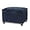 Dark Blue, variant on Joveco Storage Ottoman, 24" Fabric Rectangle Tufted Foot Rest Stool for Living Room Bedroom, Beige
