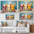 thumbnail image 4 of Designart "Dreamy Pop Art Fruit Cocktail I" Cocktails Canvas Wall Art, 4 of 7