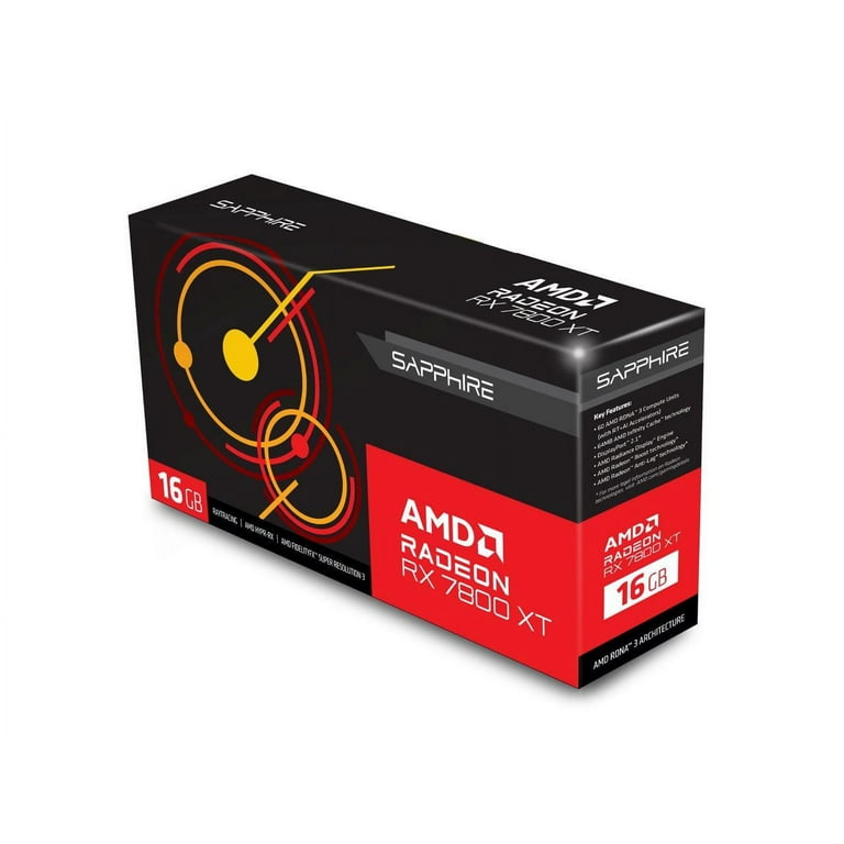 SAPPHIRE Radeon RX 7800 XT 16GB GDDR6 Desktop Graphics GPU SAPPHIRE Radeon RX 7800 XT 16GB GDDR6 Desktop Graphics GPU
