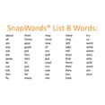 thumbnail image 2 of SnapWords® List B Pocket Chart Cards, 2 of 5