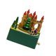 thumbnail image 1 of Caja de música navideña de madera Cajas de música de madera Suministros Decoración navideña Castillo verde, 1 of 9