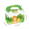 thumbnail image 2 of 24 Pieces Jungle Animals Paper Party Gift Bags, Colorful Paper Gable Box Grassland and Animal Safari Zoo Theme Birthday Party Bags Paper Gift Bag for Kids Birthday Party Supplies, 2 of 6