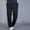 c03Black, variant on LNWUY (M-5XL) Men's Big and Tall Full Elastic Waist Casual Cargo Pants Relaxed Fit Lightweight Pull On Work Pant with Pocket Green XXXXL