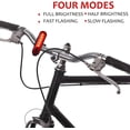 thumbnail image 4 of Luz LED para bicicleta recargable por USB de 4 piezas, luz delantera y trasera impermeable para bicicleta, faro y luz trasera, 4 cables USB incluidos, 4 of 5