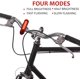 thumbnail image 4 of Luz LED para bicicleta recargable por USB de 4 piezas, luz delantera y trasera impermeable para bicicleta, faro y luz trasera, 4 cables USB incluidos, 4 of 5